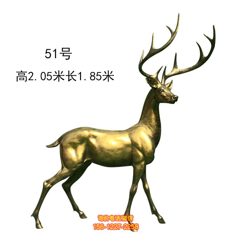 玻璃鋼雕塑梅花鹿，為庭院、小區、園林帶來清新氣息